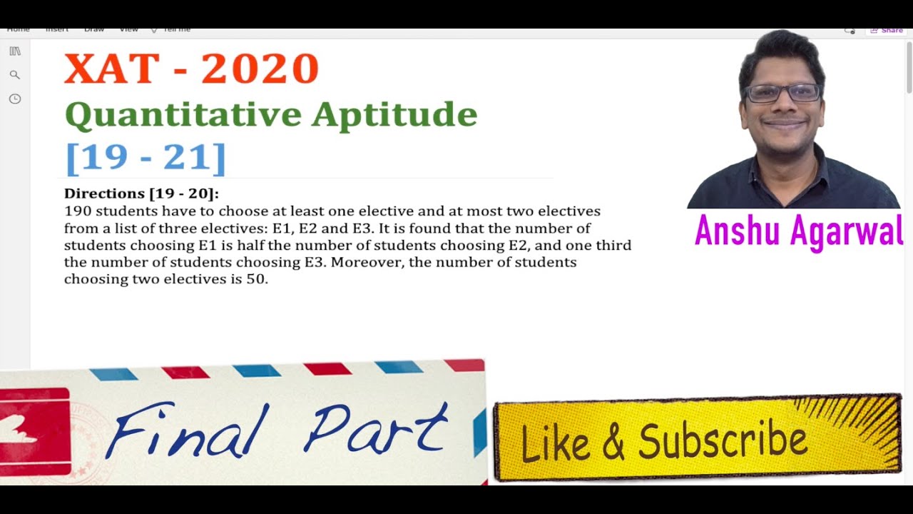 XAT 2020 Solution [19 - 21] | XAT 2022 Preparation - YouTube
