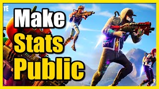 How to Make Stats Public in Fortnite OG (Fortnite Tracker Stats Not Showing)