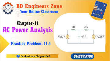 AC Power Analysis (Chapter-11) || Practice Problem: 11.4 || Fundamentals of Electric Circuits