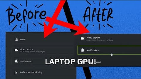 Privacy Control Missing FIX! (geforce experience LAPTOP!)