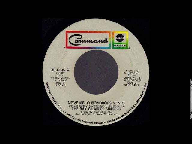 Ray Charles Singers - Move Me, O Wondrous Music