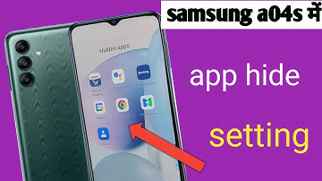 samsung a04s me apps hide setting/samsung a04s me hide apps kaise kare/app hide setting