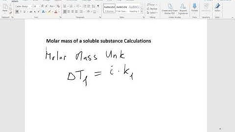 Calculate molar mass of unknown solute by freezing point depression