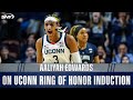 Aaliyah Edwards on what it means to be inducted into the UConn Huskies Ring of Honor