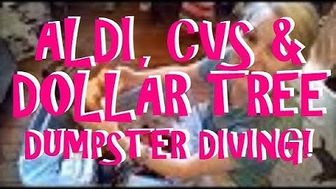 The Holy Trinity of Dumpster Diving!  ALDI, CVS and Dollar Tree!