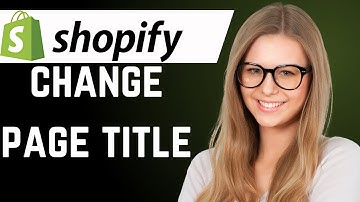 How to Change Page Title on Shopify (easy)