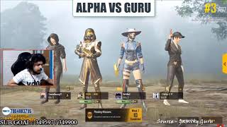 HYDRA VS HYDRA | ALPHA CLASHER VS GAMING GURU | PUBG MOBILE INDIA