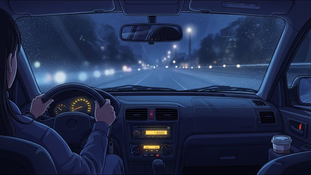 Night Drive Lo-Fi 🌃 Calm Music for Late Night Driving