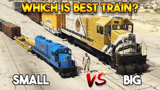 GTA 5 ONLINE : BIG TRAIN VS SMALL TRAIN ! (CAN YOU STOP TRAIN?)