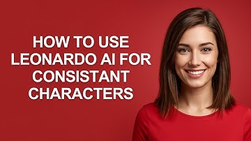 How to Use Leonardo Ai for Consistant Characters - AshleyHowTo