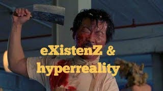 Hyperreality in eXistenZ the movie. eXistenz is Paused! scene