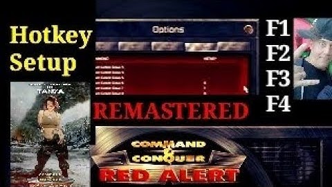 How to set up keyboard shortcuts (Hot Keys) Command and Conquer Remastered