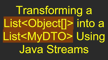 Transforming a List Object[]  into a List MyDTO  Using Java Streams