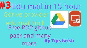 How to get free edu mail latest trick azure support unlimited gdrive also trick by tips krish