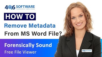 How to Remove Metadata from a Word File - Instantly?