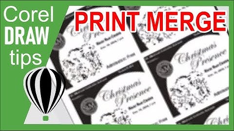 CorelDraw Print Merge