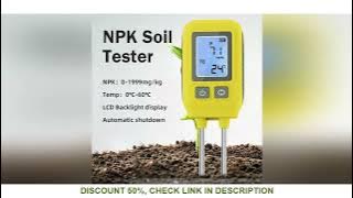 Soil NPK Analyser Meter 0-1999mg/kg Dual Needle Nitrogen Phosphorus Potassium Detector Soli Temp Fer
