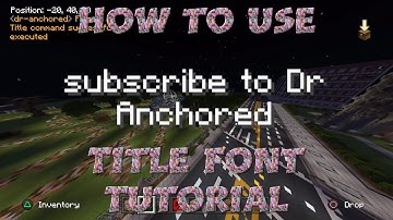 Minecraft: How to Use the Title Command
