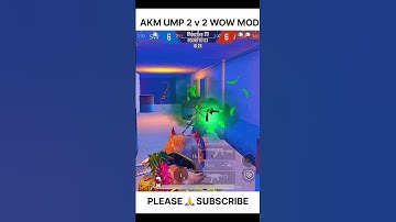 AKM UMP 2v2 WOW MOD 😱 #pubgmobile #bgmi #gaming #shorts #viralvideo