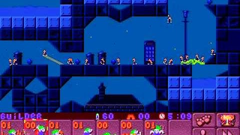 DOS Lemmings 2: The Tribes Shadow 10 Moonswings