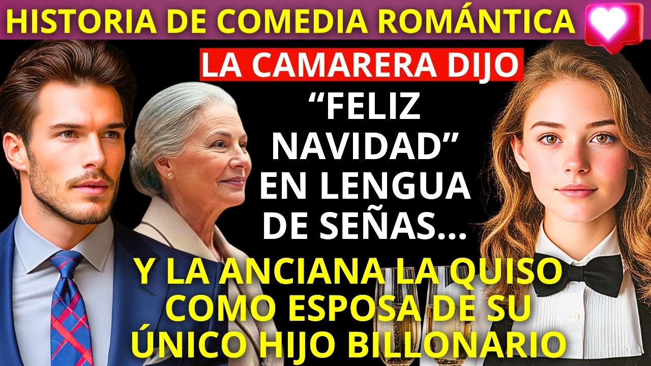 La MESERA dijo “FELIZ NAVIDAD” en SEÑAS… y la MADRE del BILLONARIO encontró a su NUERA