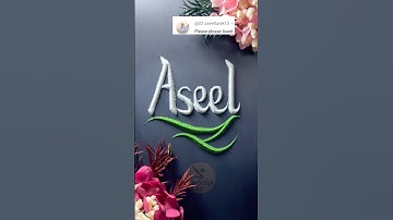 Aseel | Beautiful Sand Writing | Relaxing ASMR #nameinsand #calligraphy #sandart #handwriting