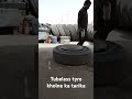 #shorts  tubeless tyre kholne ka tarika۔         How to open the tile tire tubeless tyre