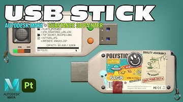 USB Stick | Autodesk Maya + Substance 3D Painter