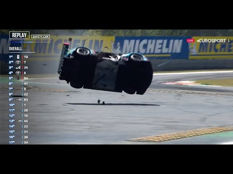 Enorme crash à Monza : l'Aston Martin n°33 s'envole sur un vibreur
