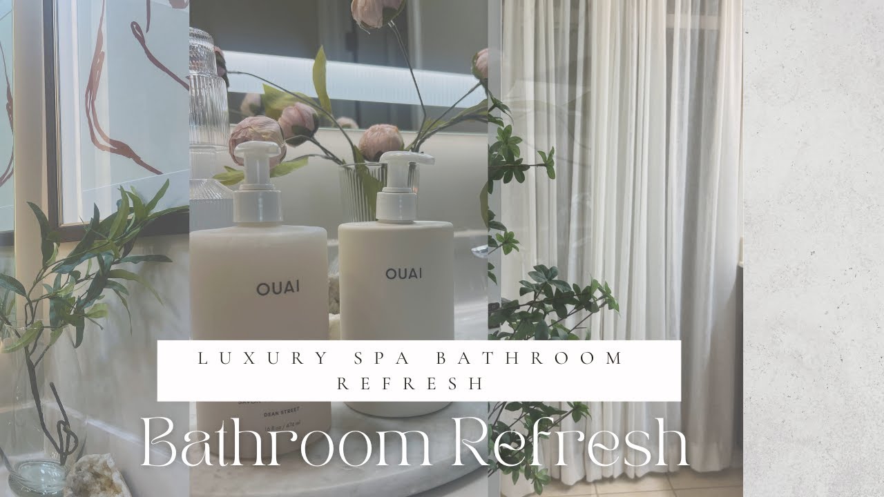 LUXURIOUS SMALL BATHROOM REFRESH| RELAXING SPA-INSPIRED MAKEOVER 🫧