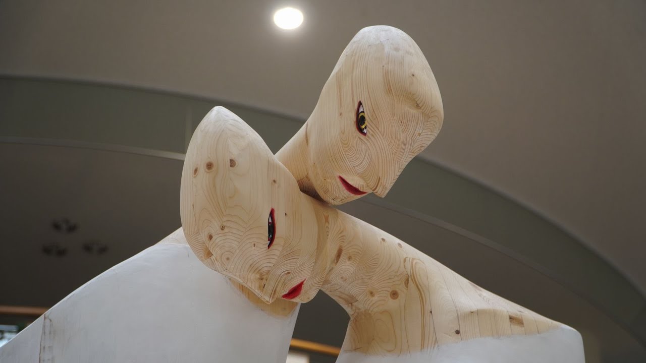 貫一とお宮、オホーツクで再会？ 「金色夜叉」続編の町で彫像制作