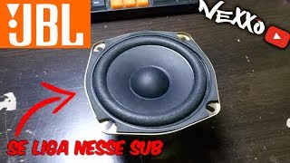 Mini Caixa Bob JBL #1 Analisando o Subwoofer de 4 polegadas