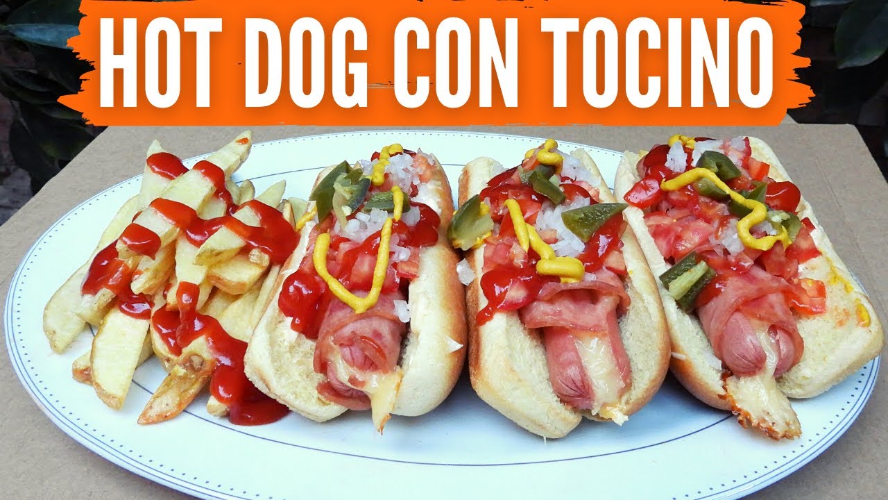 HOT DOGS RELLENOS DE QUESO Y TOCINO AL HORNO YouTube HOT DOGS RELLENOS DE QUESO Y TOCINO AL HORNO YouTube
