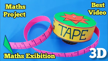 Measuring tape#maths working model#measuring unit#maths project #maths model#maths Exibition model 👍