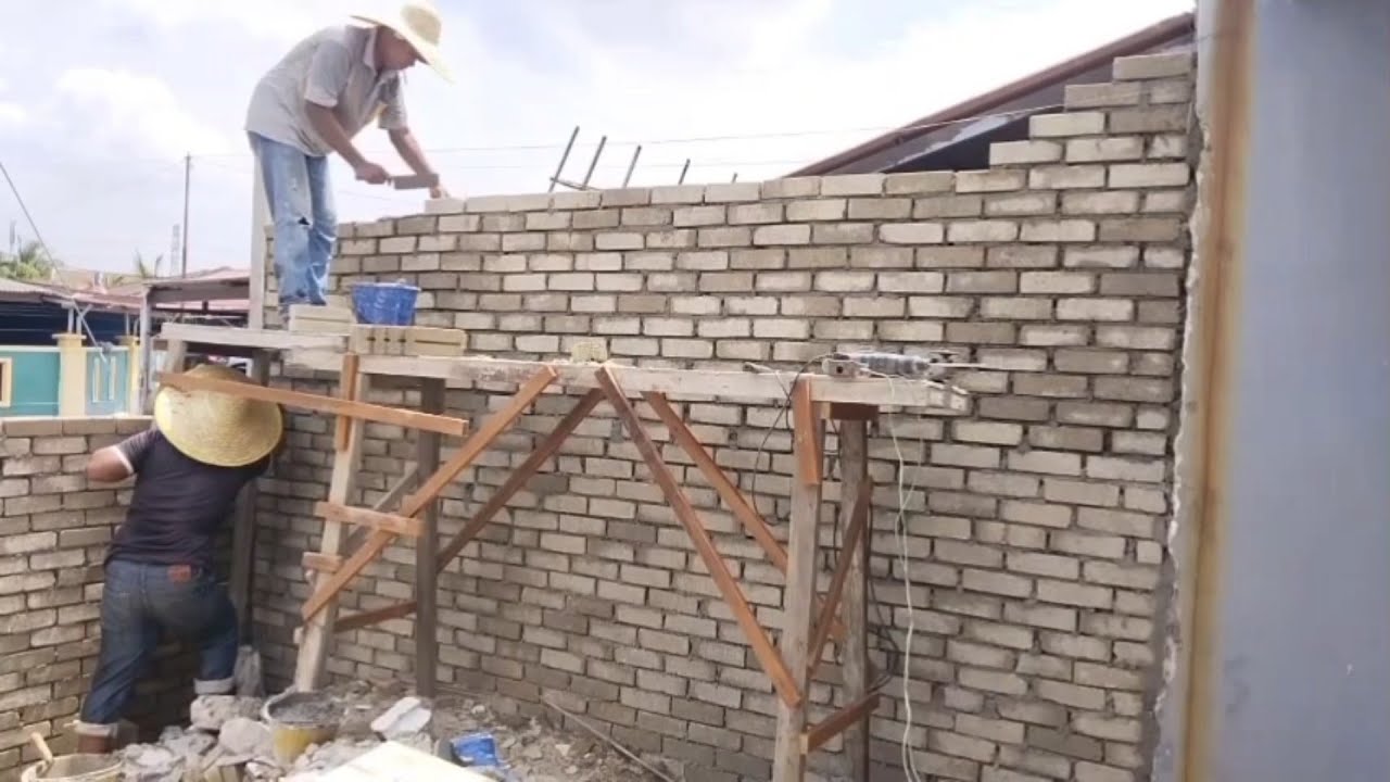 CARA MEMASANG BATU BATA BAGI PEMULA PART 2 - YouTube