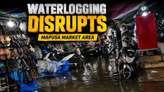 Waterlogging Disrupts Activity in Mapusa Market Area