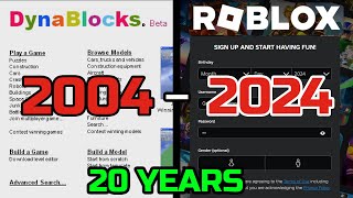 20 YEARS OF ROBLOX! Website Evolution ANIMATED (2004 - 2024) #robloxclassic