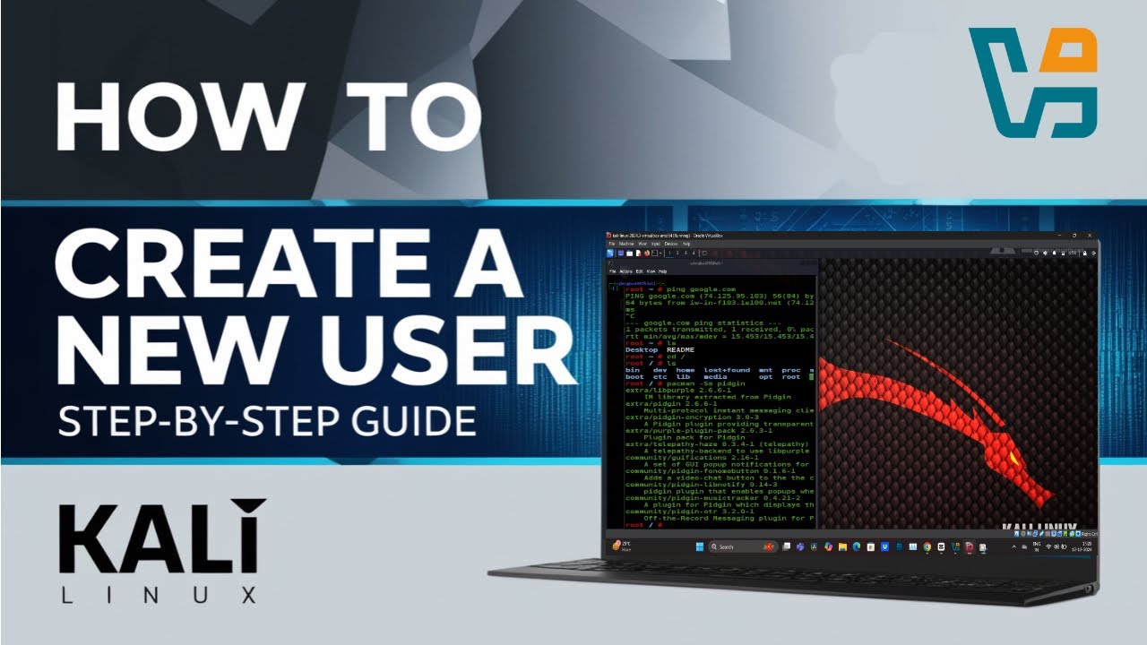 How to Create a New User on Kali Linux - YouTube