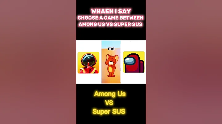 Among us Vs SUPER SUS 🤔 Which Game you are choosing ? #shorts #amongus #supersus