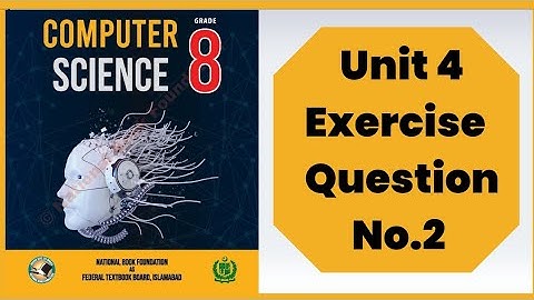 Class 8 Computer chapter 4 |Question No 2 |NBF