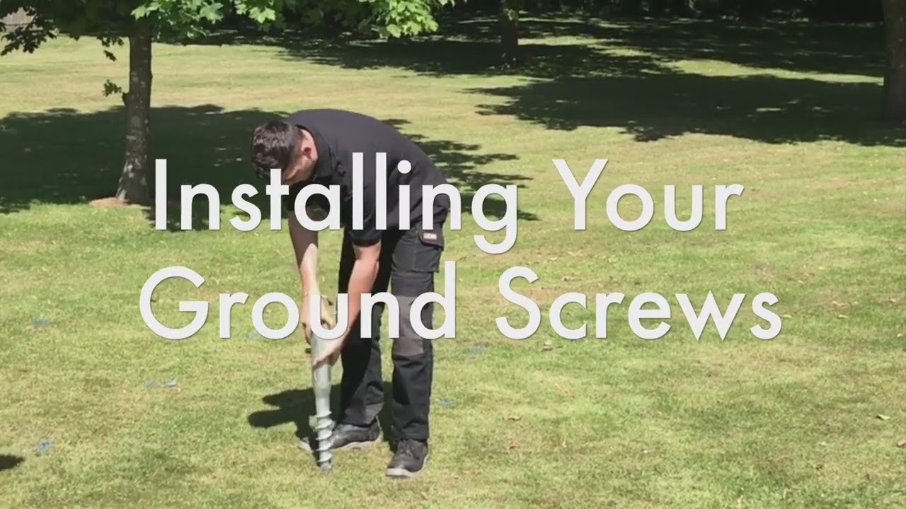 Ground screws, Building Base Installation. YouTube Ground screws, Building Base Installation. YouTube