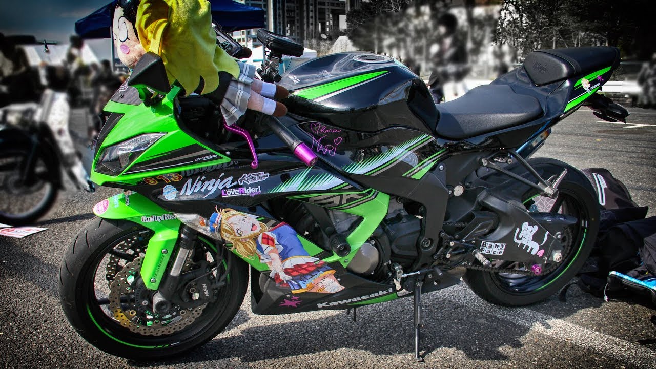 痛単車 Kawasaki ZX-6R ラブライブ仕様！ - YouTube