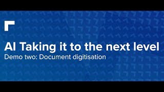 Google AI Event - Document Digitisation Demonstration
