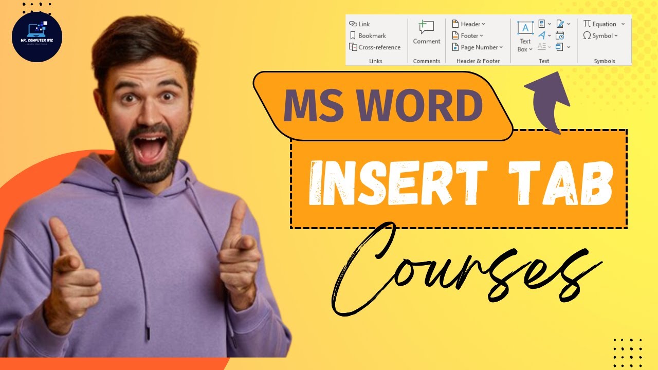 MS WORD TUTORIAL : Complete Insert Tab | Learn Ms Office by @mr.computerwiz  With Certificate.
