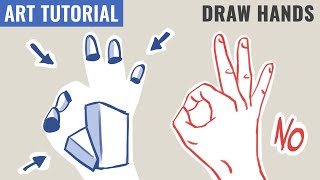 How To Draw Hands - 10 min Tutorial