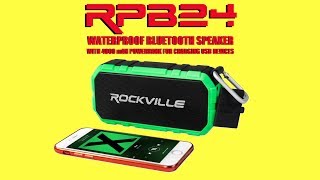QFX Drop Bluetooth Portable Mini Speaker DROP & WATER Test Rockville RPB24 Bluetooth Speaker (Demo)
