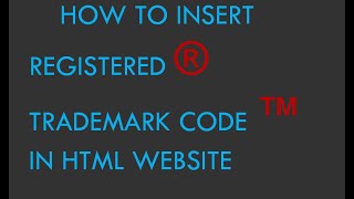 How to add the trademark symbol to your website/blog screenshot 2