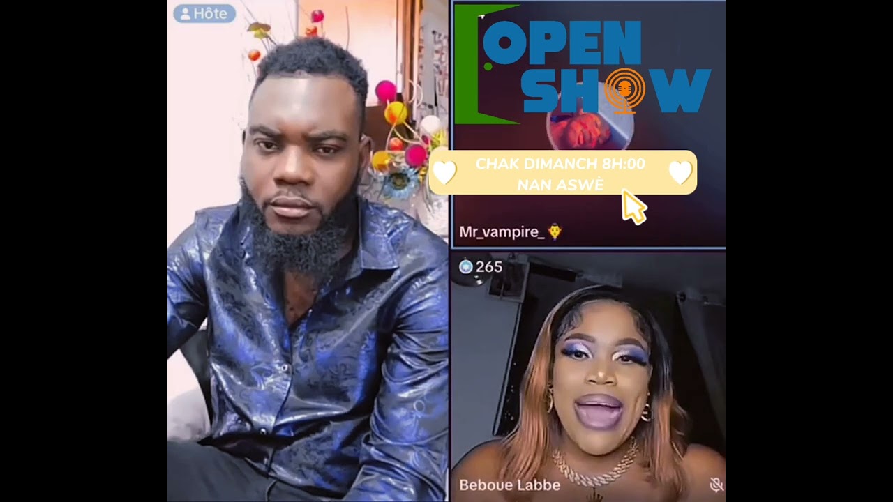 BEBOUE LABBE pat jwe nan ( FEYTON LI DOMINE'M ) wap sezi tande rezon kite koz sa ( OPEN SHOW LIVE )