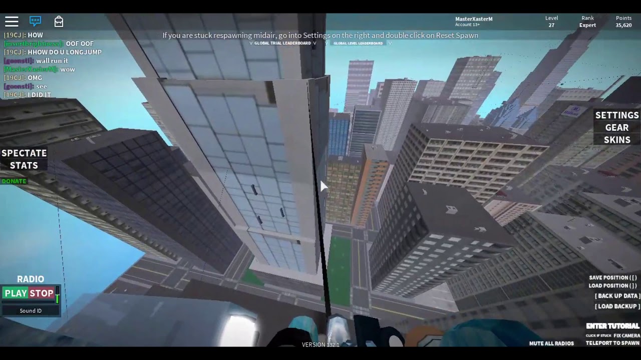Trying To Get To The Top Of Vertex Without A Glove Roblox Parkour Youtube - roblox parkour vertex tower