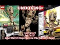 YouTube thumbnail: Unboxing - The Infinity Saga: I am Groot (76217) | Lego Marvel Super Heroes